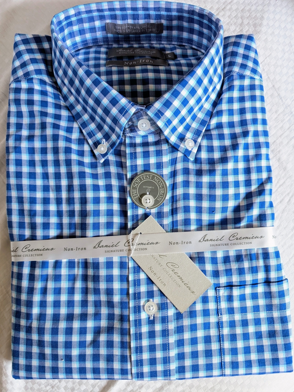 Daniel Cremieux Signature Collection men’s long sleeve button‑down shirt